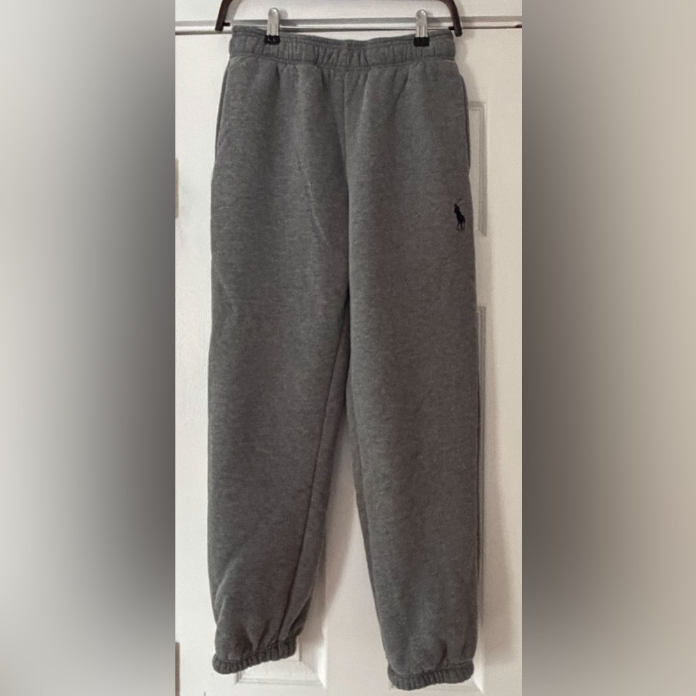 Polo Ralph‎ Lauren Charcoal Sherpa Joggers Size Small EUC